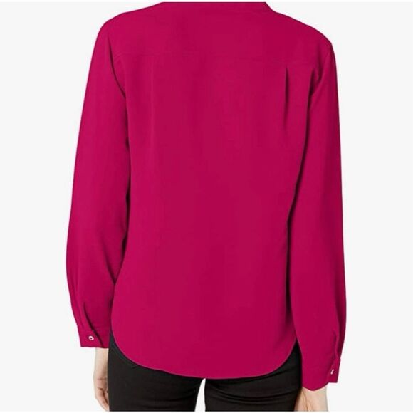 ✨NINE WEST Women's V Neck Two Pocket Blouse✨ - Picture 3 of 9
